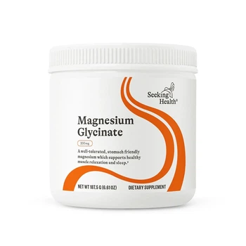 Мінерали Seeking Health Магній гліцинат у порошку 200 мг Magnesium Glycinate Powder 250 гр