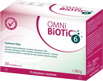 Suplement diety Omni-Biotic 6 30 saszetek x 3 g (9120117912704)