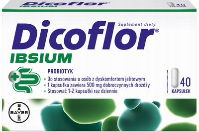 Suplement diety Bayer Dicoflor Ibsium Probiotyk 40 kapsułek (5908229303856)
