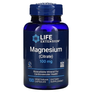 Мінерали Life Extension Цитрат Магнію Magnesium (Citrate) 160 мг 100 Капсул