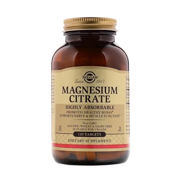 Минералы Solgar Цитрат Магния Magnesium Citrate 120 таблеток