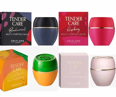 Набір Бальзамів в баночках для губ та тіла, з різними ароматами Tender Protecting Balm Oriflame, 4 шт по 10.5 мл