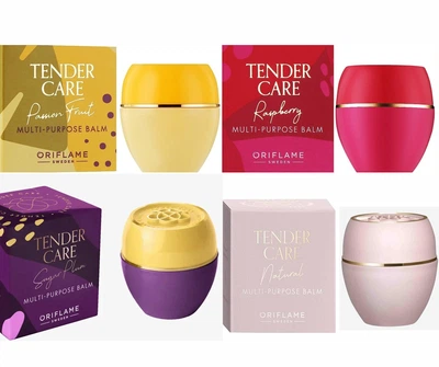 Набір Бальзамів в баночках для губ з ароматами Tender Protecting Balm Oriflame, 4 шт по 10.5 мл