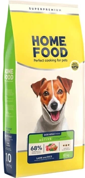 Сухий корм Home Food для активних собак дрібних порід ягня з качкою і яблуками