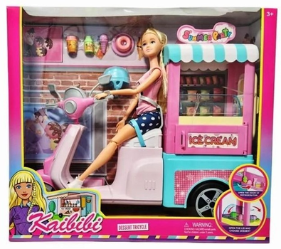 Lalka Swede ze skuterem z lodziarnią (5902496211036)