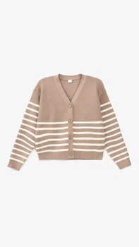 Кофта з візерунком для дівчинки Lizi 2356 146 см Капучино shop (2000999340512)