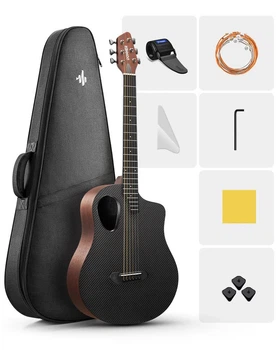 Акустическая гитара DONNER MUSIC Rising-G1 38” Brown (комплект)