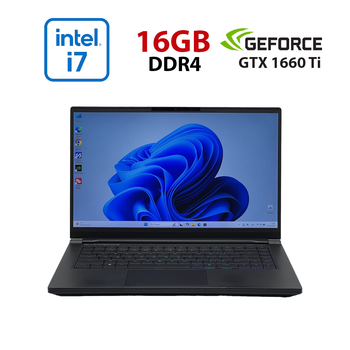 Игровой ноутбук Б-класс Eluktronics MAG-15 1660TI / 15.6" (1920x1080) IPS / Intel Core i7-9750H (6 (12) ядер по 2.6 - 4.5 GHz) / 16 GB DDR4 / 960 GB SSD / nVidia GeForce GTX 1660 Ti, 6 GB GDDR6, 192-bit / WebCam б/у