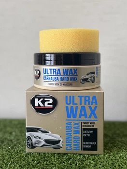 Поліроль восковий для кузова K2 Ultra тиWax з губкою 250 г