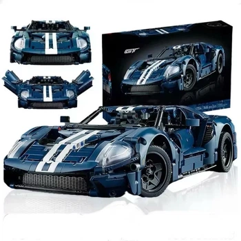 Конструктор Суперкар Ford GT синій спортивний автомобіль 1466 деталей сумісний блочний
