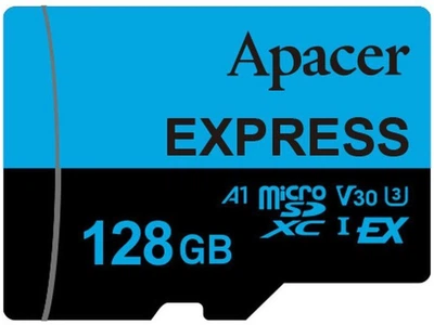 Карта пам'яті Apacer 128GB microSDXC Class 10 UHS-I U3 A1 Express (AP128GMCEXG3X17-RA)