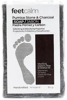 Мило-пемза з активованим вугіллям - Feetcalm Pumice Stone Soap 80g (1330216-8699402-2)