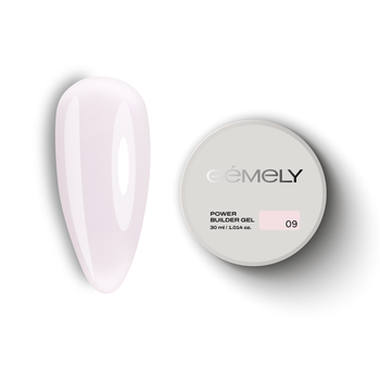 Гель для наращивания GEMELY Power Builder gel 009 | Павер Билдер Гель 009 светло-розовый, 30 мл