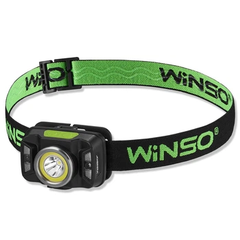 Ліхтар налобний Winso 330Lm, 5W CREE XTE+COB, 1800mAh, з сенсором білий/червоний 750720