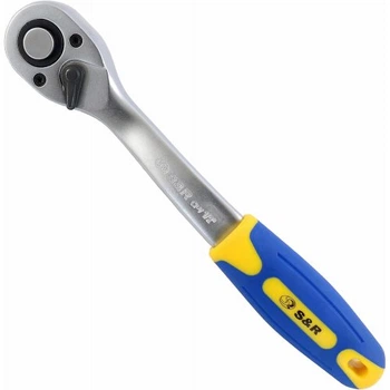 Ключ-трещотка S&R 1/2" 260 мм с реверсом (465145012)