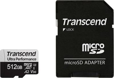 Карта памяти Transcend 512GB microSDXC UHS-I U3 A2 (TS512GUSD340S)