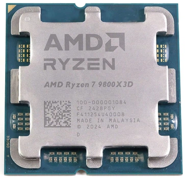 AMD ЦПУ Ryzen 7 9800X3D 8C/16T 4.7/5.2GHz Boost 96Mb Radeon