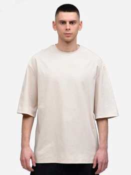 Футболка хлопковая оверсайз мужская Ray Oversize Unisex U0104M 2XL/3XL Cream (RAY2000000025254)