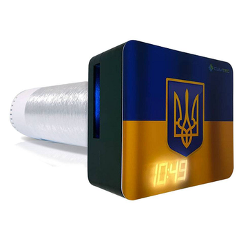 Рекуператор Climtec Optima 100 Standard Design 6Вт+тен40Вт ККД93% 40 м³/год 15 м² Фільтр повітря (G3) Інформ LED панель 3 Датчики повітря пульт Д/К Таймер Прапор України