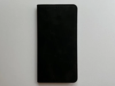 Защитный чехол-книжка K'try для Apple iPhone 12 Pro Max черный, из матовой искусственной кожи со слотами для карт