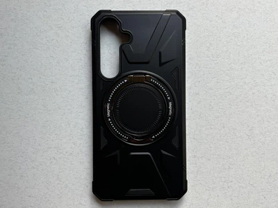 Чохол WAVE Iron Grip with Magnetic Ring для Samsung Galaxy S25 Plus чорний, матовий, високоякісний пластик, високоякісний пластик, магнітне кільце, підставка