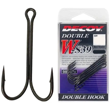 Двійник гачок Decoy W-S39 #2/0 (4 шт/уп),1562.10.35