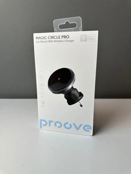 Автомобільний тримач з Бездротовим ЗП Магсейв Proove Magic Circle Pro 15W на дефлектор