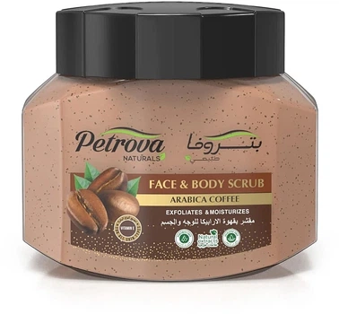 Скраб для лица и тела - Petrova Naturals Face&Body Scrub Arabica Coffee 500ml (1547544-44800263)