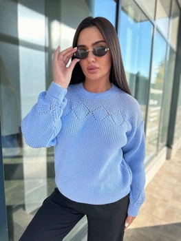 Fashions • Женский свитер Богдана Fashions 42-56 голубой (705-нс)