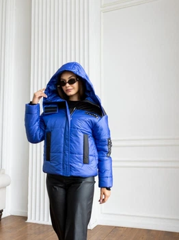 Fashions • Куртка женская зимняя Лорейн Fashions 50 электрик (0129-мк)