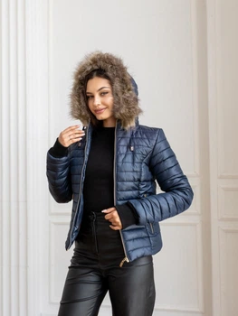 Fashions • Куртка женская зимняя Di Fashions 46 темно-синий (12Д3-мк)