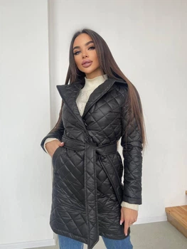 Fashions • Женское демисезонное пальто Mira Fashions 42-44 черный (#029-ши)