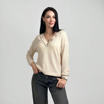 Fashions • Пуловер женский Pearl Fashions 50-52 бежевый (4217-бр-фг)