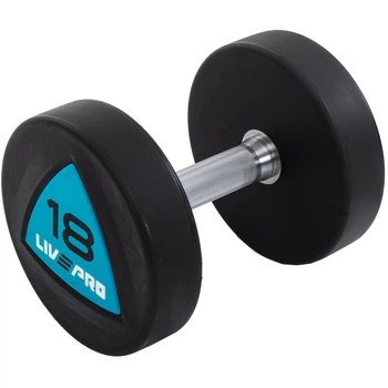 Гантели цельные LiveUp LP8002-18 18 кг 2 шт Черно-синий (LP8002-18)