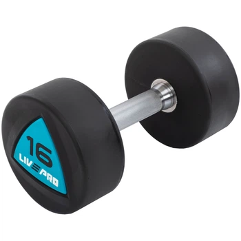 Гантелі цільні LiveUp LP8002-16 16 кг 2 шт Чорно-синій (LP8002-16)