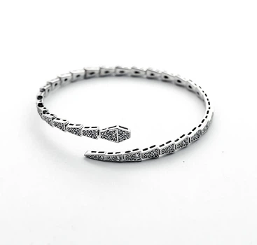 Жесткий браслет змея Maxi Silver 9411 SE One Size Серебристый