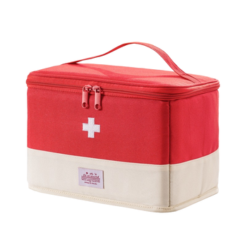 Аптечка для медикаментов L-med 19,5x26,5 см Красно-белый (IBH057RO)