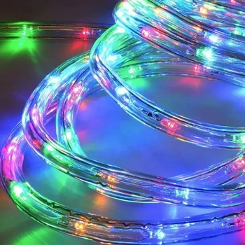 Светодиодная гирлянда "Трубка" 20м 200 LED солнечная батарея, цветная