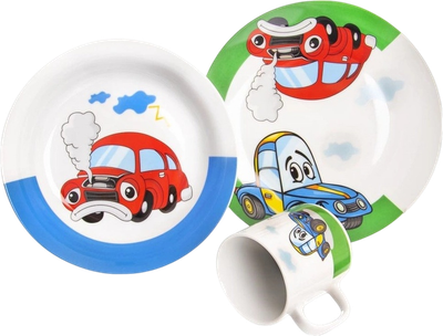 Сніданковий набір Orion Auto порцеляновий дитячий 3-елементний (8592381161460)