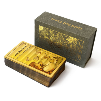 Карты Таро Райдера Уэйта пластиковые с золотой фольгой Waite's Tarot Cards