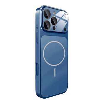 Чохол CaseFashion Glass Case MagSafe для iPhone 17 Pro Max Midnight Blue