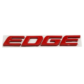 Емблема напис EDGE для Ford червона 194×23 мм метал (на скотчі)