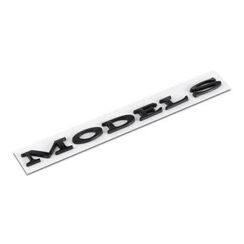 Емблема напис MODEL S для Tesla ЧОРНА глянцева 195х18мм пластик (на скотчі)
