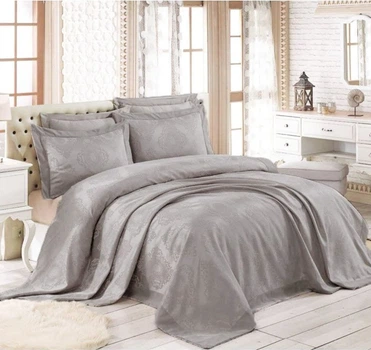Покривало з наволочками Gardines Miray Grey 240 x 260 см