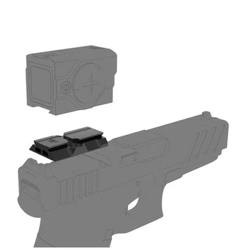 Переходник Vector Optics SCFRM-13 с MOJ платформы (Trijicon RMR) на VOD footprint (SCRD-63 series)