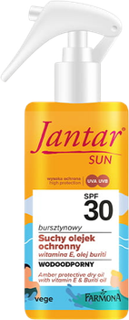 Суха олія для засмаги Farmona Jantar Sun SPF 30 з вітаміном E 150 мл (5900117983188)
