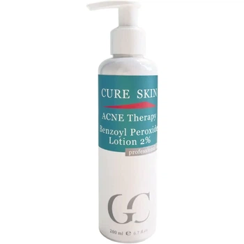 Антибактериальный лосьон против акне с бензоил пероксидом Cure Skin Benzoyl Peroxide Lotion 200 мл