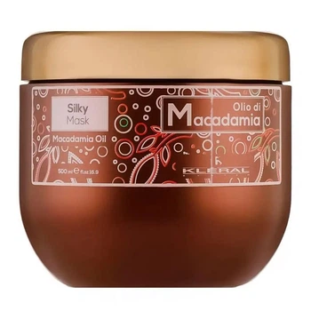 Маска Kleral Olio Di Macadamia Шелк интенсивное питание и восстановление волос 500 мл