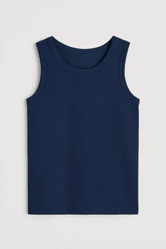 Майка H&M 1237524 темно-синий 134-140см