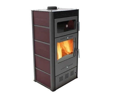 Печь-камин на дровах с духовой камерой Hosseven Rose Oven 10 кВт